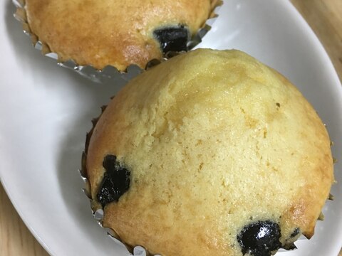 ホットケーキミックスを使った簡単黒豆マフィン